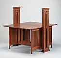 Print Table, Frank Lloyd Wright (American, Richland Center, Wisconsin 1867–1959 Phoenix, Arizona), White oak, American